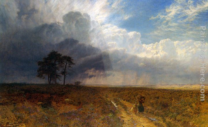 The Coming Storm painting - George Vicat Cole The Coming Storm art painting